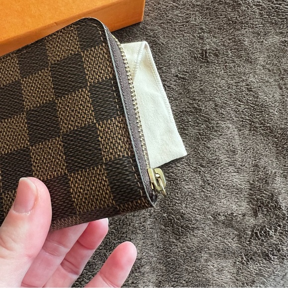 LOUIS VUITTON DAMIER EBENE ZIPPY COIN PURSE WALLET - Picture 15 of 16
